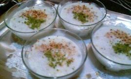 Turkish Keskul pudding