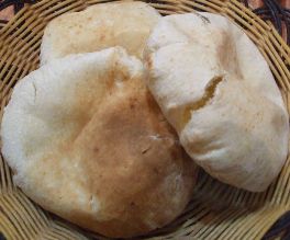 Lebanese flat pita bread