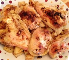 Lebanese Baked Chicken and Potatoes