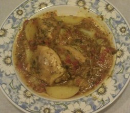 Preserved Lemon and Olives Chicken Tajine