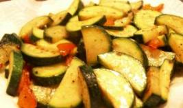 Zucchini and Bell Pepper Pan Fried