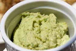 Avocados and tahini dip