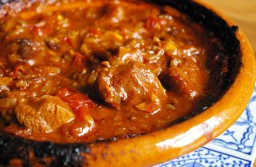 Diced lamb tajine