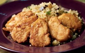 Moroccan fried chicken strips