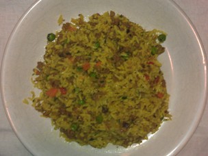 Turmeric and Beef Rice
