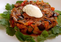 Tunisian Spicy Eggplant Salad