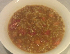 Lentil and Brown Rice Soup