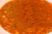 Tomato, Rice and Chickpea Soup